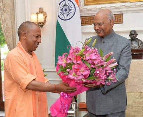 தில்லியில் குடியரசுத் தலைவருடன் யோகி ஆதித்யநாத் சந்திப்பு