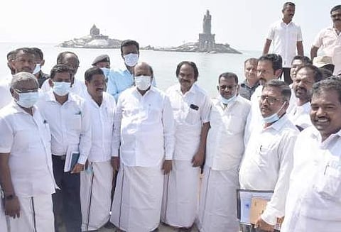 திருவள்ளுவர் சிலை - விவேகானந்தர் பாறை இடையே கண்ணாடி தரைத்தளம்: அமைச்சர் எ.வ.வேலு 