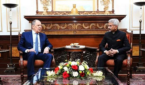 ரஷிய வெளியுறவு அமைச்சருடன் ஜெய்சங்கர் சந்திப்பு