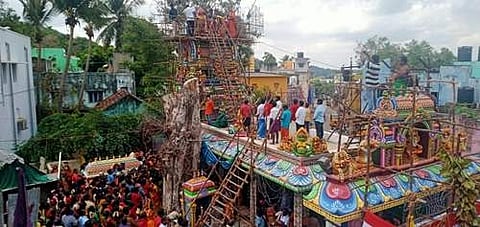 செங்கல்பட்டில் ஸ்ரீ நாகாத்தம்மன் கோயில் அஷ்ட பந்தன  மகா கும்பாபிஷேகம்