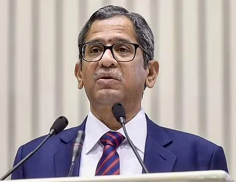 உச்சநீதிமன்ற தலைமை நீதிபதி என்.வி.ரமணா.
