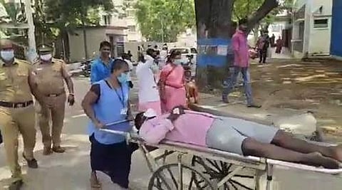 அம்மாபேட்டை காவல் நிலையத்தில் டியூப்லைட் சாப்பிட்ட கஞ்சா குற்றவாளி