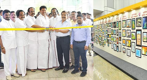 அண்ணா நூற்றாண்டு நூலகத்தில் திருக்குறள் ஓவியக் கண்காட்சி தொடக்கம்