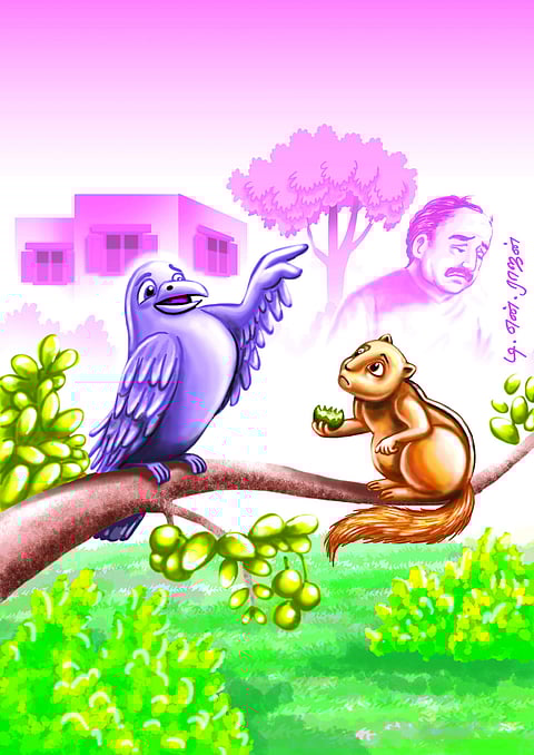 புஜ்ஜி காகமும் உஜாலா அணிலும்!