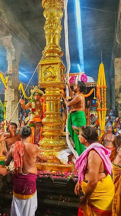 தூத்துக்குடி சிவன்கோயிலில் சித்திரை திருவிழா கொடியேற்றம்: பக்தர்கள் பங்கேற்பு