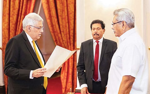 இலங்கை புதிய பிரதமா் ரணில் விக்ரமசிங்க