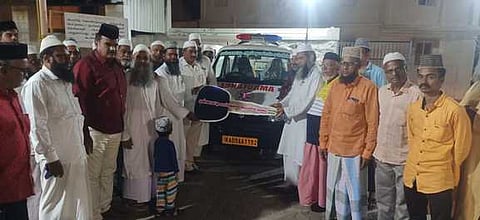 பள்ளப்பட்டியில்புதிய ஆம்புலன்ஸ்சேவை தொடக்கம்