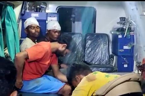 விசாரணைக்கு அழைத்துச் செல்லப்பட்ட வடமாநில இளைஞர்கள்