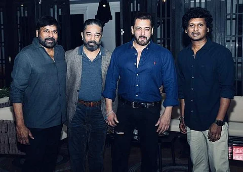 படம்: டிவிட்டர், லோகேஷ் கனகராஜ்| சிரஞ்சீவி, கமல்ஹாசன், சல்மான்கான் உடன் லோகேஷ் கனகராஜ்