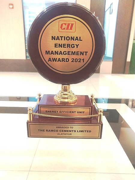ராம்கோ நிறுவனத்துக்கு எரிசக்தி மேலாண்மைக்கான விருது