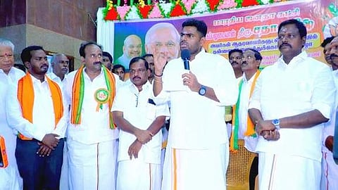 சமூக நீதி குறித்து திமுக பொய்த் தகவலை பரப்புகிறது: கே. அண்ணாமலை