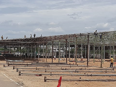 கரூருக்கு முதல்வா் இன்று வருகை முன்னேற்பாடு பணிகள் தீவிரம்