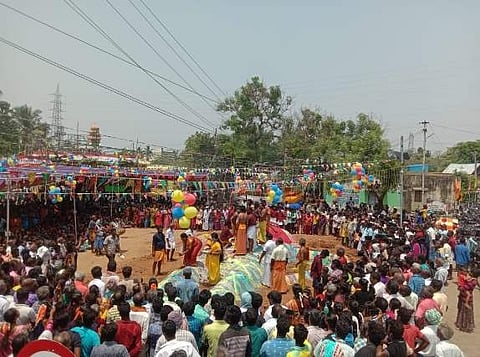 செங்கல்பட்டு: திரௌபதி அம்மன் கோவிலில் துரியோதனன் படுகளம் நிகழ்ச்சி