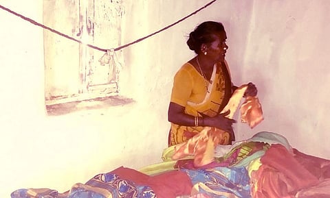 வையம்பட்டியில் மூதாட்டியின் 13.5 பவுன் நகை, பணம் திருட்டு