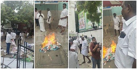 போர்க்களம் போல் காட்சியளிக்கும் அதிமுக தலைமை அலுவலகம்