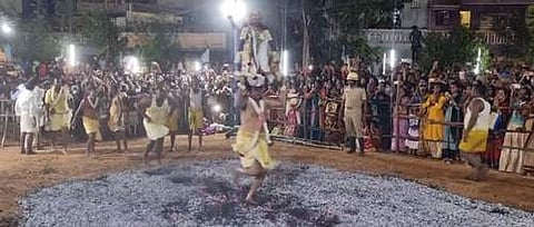 புதுச்சேரி: திரௌபதையம்மன் கோயிலில் தீமிதி திருவிழா