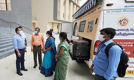 காசநோய் கண்டறிய டிஜிட்டல் எக்ஸ்ரே கருவி பொருத்திய நடமாடும் வாகனம்