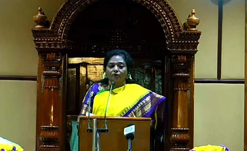 புதுவை பட்ஜெட் கூட்டம் ஆளுநர் உரையுடன் தொடங்கியது: திமுக வெளிநடப்பு
