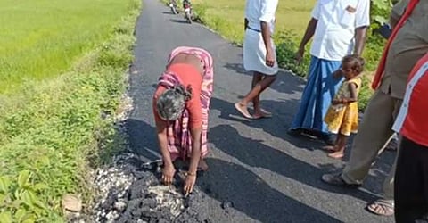 தரமற்ற சாலைகளைப் போட்டு ஊழலில் கொழிக்கிறது திமுக அரசு: அண்ணாமலை குற்றச்சாட்டு