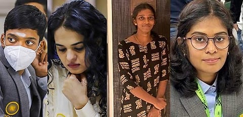 பிரக்ஞானந்தா, தானியா சச்தேவ், வைஷாலி, நந்திதா