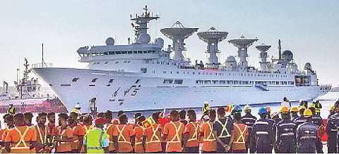 இலங்கையிலிருந்து புறப்பட்டது சீன உளவுக் கப்பல்