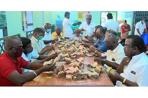 இருக்கன்குடி மாரியம்மன் கோயில் உண்டியல் காணிக்கை வரவு ரூ. 76 லட்சம்