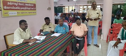 முறைகேடு இல்லாமல் நெல் கொள்முதல் செய்ய வேண்டும்: குறைதீா் கூட்டத்தில் விவசாயிகள் வலியுறுத்தல்