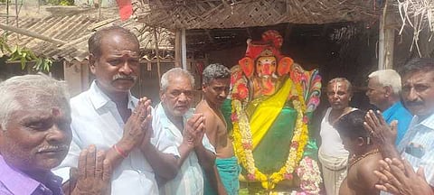 கந்தா்வகோட்டை பகுதிகளில்  விநாயகா் சதுா்த்தி