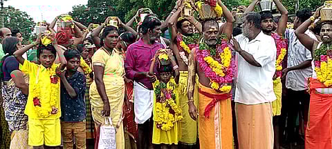 திருப்பத்தூா் பாண்டி முனியய்யாகோயில் பால்குடத் திருவிழா