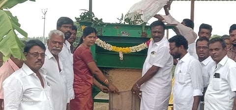 நெல் கொள்முதல் நிலையம் திறப்பு