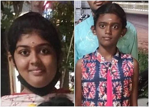 ஆம்பூரில் விபத்தில் இறந்த சகோதரிகள் ஜெயஸ்ரீ-வர்ஷா