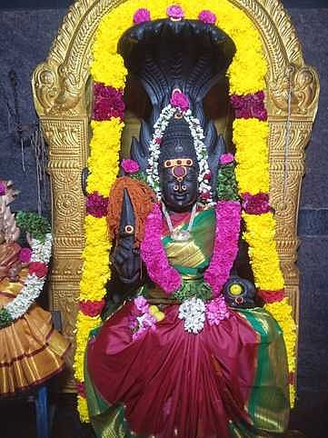 ஸ்ரீசெல்வநாகாலம்மாள் கோயிலில் சிறப்பு அலங்காரத்தில் அருள்பாலித்த அம்மன்.