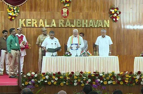 அமைச்சராகப் பதவியேற்றுக் கொண்ட சஜி செரியன்