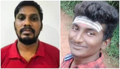 காவலர்கள் நடத்திய துப்பாக்கிச்சூட்டில் பலியான ரௌடிகள் முத்து சரவணன், ஞாயிறு சதீஷ்.