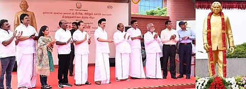 அண்ணா பல்கலை. வளாகத்தில் ஏ.பி.ஜெ. அப்துல் கலாமின் திருவுருவச் சிலை: முதல்வர் திறந்துவைத்தார்