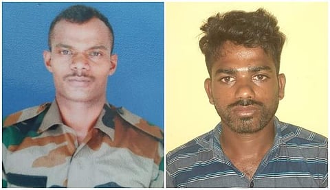 கொலை செய்யப்பட்ட ராணுவ வீரா் வேல்முருகன் - குற்றஞ்சாட்டப்பட்ட மாரிச்சாமி