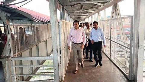 அரக்கோணம் ரயில் நிலையம் நவீனப்படுத்தும் பணிகள் 8 மாதத்தில் நிறைவு: தெற்கு ரயில்வே பொதுமேலாளா்