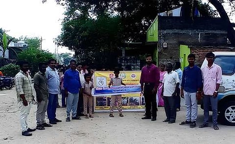 ஆரணி, போளூரில் டெங்கு விழிப்புணா்வு ஊா்வலம்