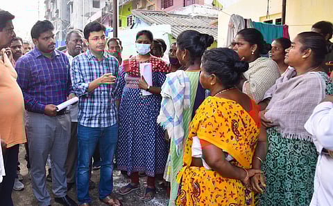 டெங்கு கொசு ஒழிப்புப் பணி: ஆட்சியா், மாநகராட்சி ஆணையா் ஆய்வு