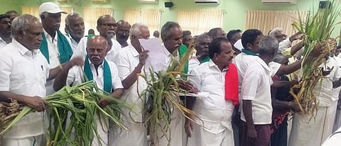 பெரம்பலூரை வறட்சி மாவட்டமாக அறிவிக்க வேண்டும்: குறைதீா் கூட்டத்தில் விவசாயிகள் வலியுறுத்தல்