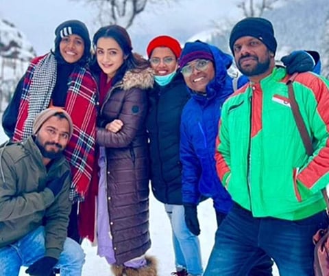 லியோ படப்பிடிப்பில் எடுத்துக்கொண்ட புகைப்படங்களை பகிர்ந்த த்ரிஷா!