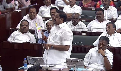 சட்டப்பேரவையில் எடப்பாடி பழனிசாமி