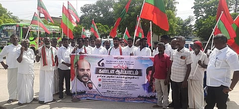 தூத்துக்குடியில் தமமுக ஆா்ப்பாட்டம்