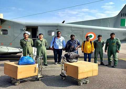 உத்தரகண்ட் சுரங்கப்பாதை மீட்பு: முக்கிய சாதனங்களுடன் விமானப்படை வீரர்கள் விரைவு