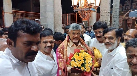 ஸ்ரீபெரும்புதூர் ராமானுஜர் கோயிலில் சந்திரபாபு நாயுடு தரிசனம்