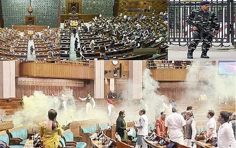 நாடாளுமன்ற பாதுகாப்பு விதிமீறல்: 8 பணியாளர்கள் பணியிடைநீக்கம் 