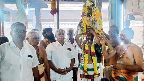 காஞ்சிபுரம் கச்சபேசுவரா் கோயிலில் பாலாலய கும்பாபிஷேகம்