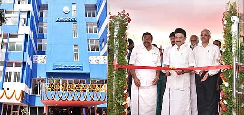 ரூ.24 கோடியே 92 லட்சம் செலவில் புனரமைக்குப்பட்ட சென்னைப் பெருநகர குடிநீர் வழங்கல், கழிவு நீரகற்று வாரிய தலைமை அலுவலகத்தை முதல்வர் திறந்து வைத்தார்.