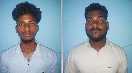 கைது செய்யப்பட்ட சூா்யா, லோகேஷ்