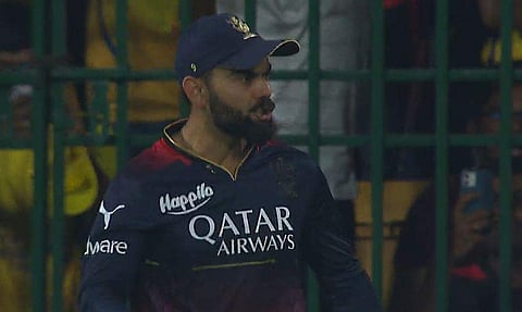 ஆக்ரோஷமாக கத்திய கோலி: அபராதம் விதிப்பு!